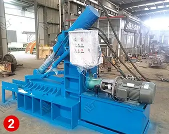 tire cutting machine in rubber crushing line