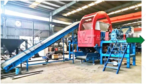 tire shredder machine working process in recycling plant tire shredder machine working process in recycling plant