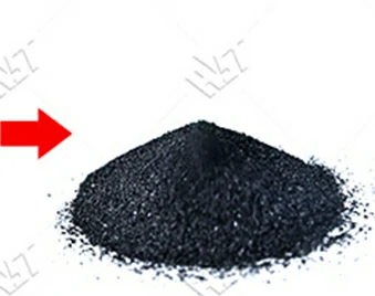 Final rubber powder output